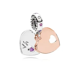 (image for) PANDORA Part of My Heart Dangle Charm - 787235CFP