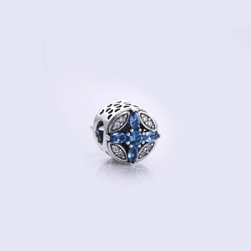 (image for) PANDORA Patterns of Frost Charm, Multi-Colored Crystal Clear CZ - 791995NMBMX - View 3