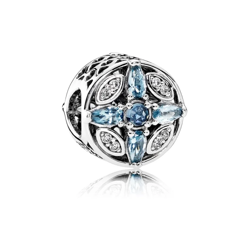 (image for) PANDORA Patterns of Frost Charm, Multi-Colored Crystal Clear CZ - 791995NMBMX - Product Image