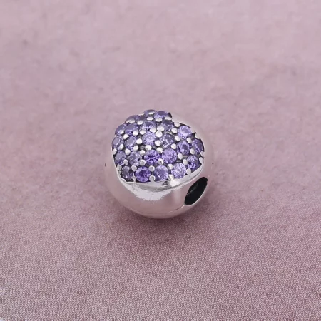 PANDORA Pavé Heart Clip - 791053CZ