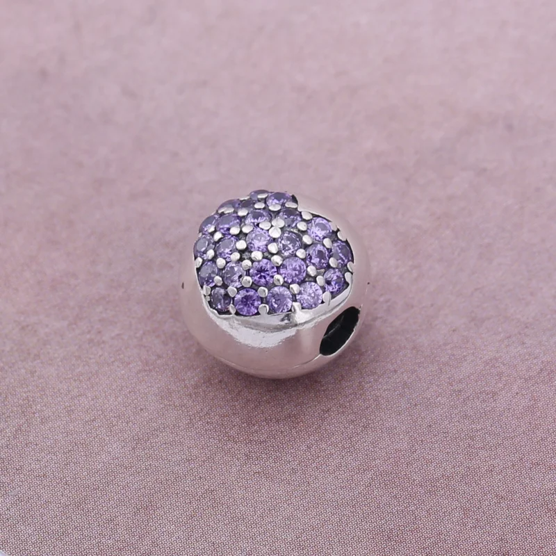 (image for) PANDORA Pavé Heart Clip - 791053CZ - View 4