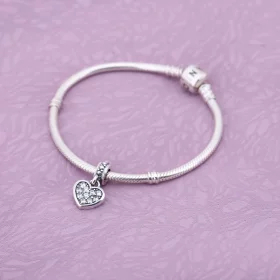 PANDORA Pavé Heart Pendant Charm - 791023CZ PANDORA Pavé Heart Pendant Charm - 791023CZ