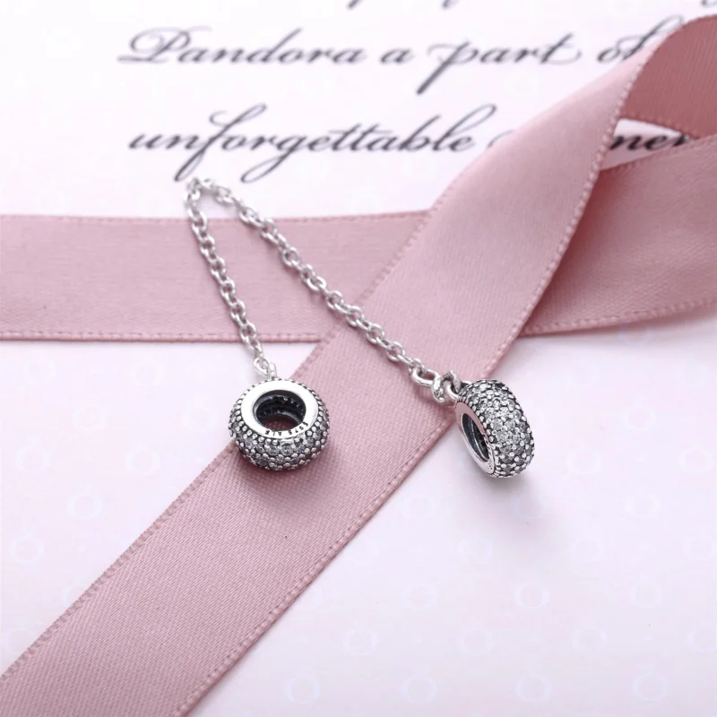 (image for) PANDORA Pavé Inspiration Safety Chain - 791736CZ - View 3