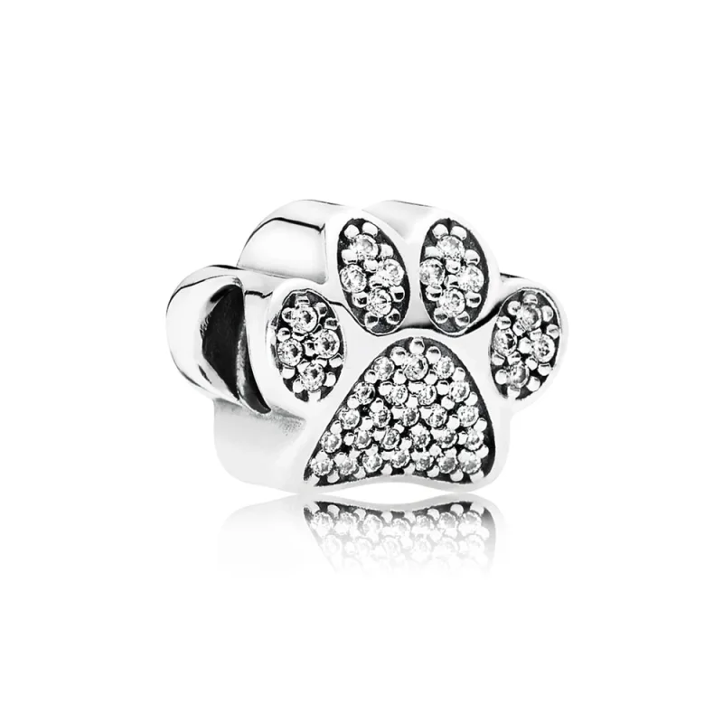 (image for) PANDORA Pavé Paw Charm - 791714CZ - Product Image