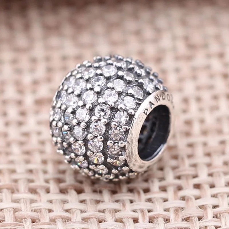 (image for) PANDORA Pavé Pretty Ball Charm - 791051CZ - View 2