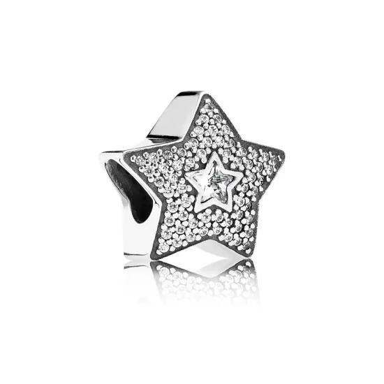 PANDORA Pavé Wishing Star Charm - 791384CZ