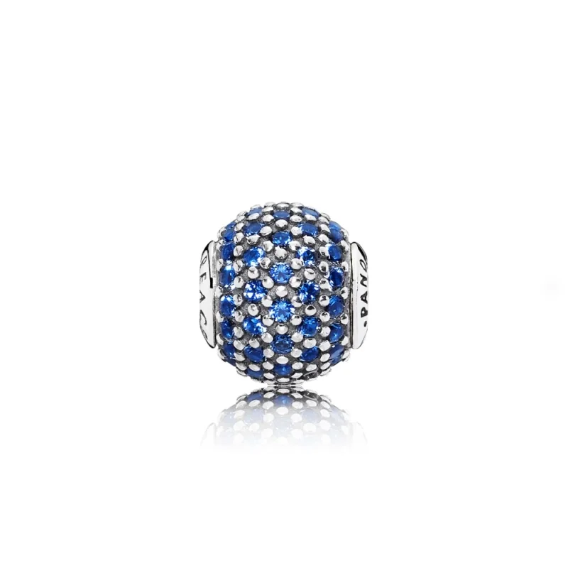 (image for) PANDORA PEACE Charm, Blue Crystal - 796060NCB - Product Image