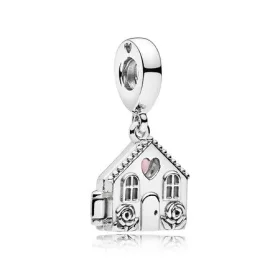 PANDORA Perfect Home Dangle Charm, Pale Pink Enamel - 797056EN160 PANDORA Perfect Home Dangle Charm, Pale Pink Enamel - 797056EN160