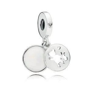 (image for) PANDORA Perfect Pals Dangle Charm, Silver Enamel - 797035EN23
