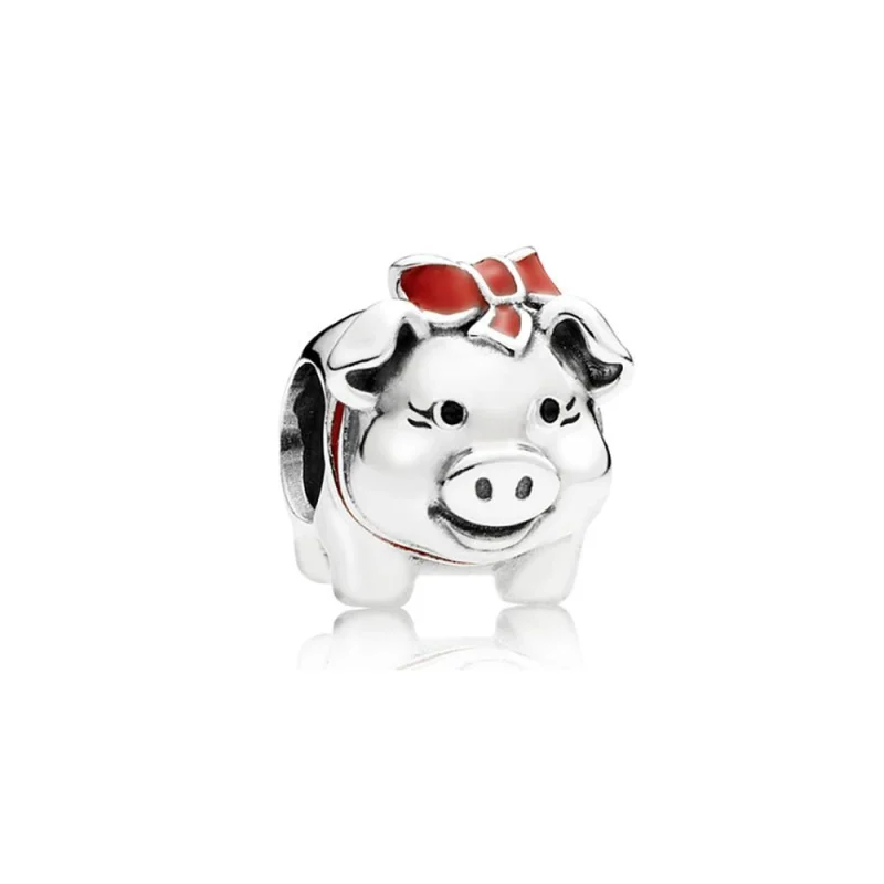 (image for) PANDORA Piggy Bank Charm - 791809ENMX - Product Image
