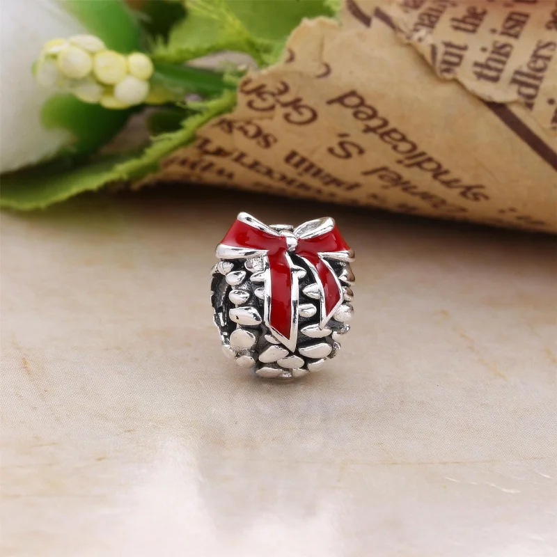 (image for) PANDORA Pinecone Charm, Red Enamel - 791237EN39 - View 2
