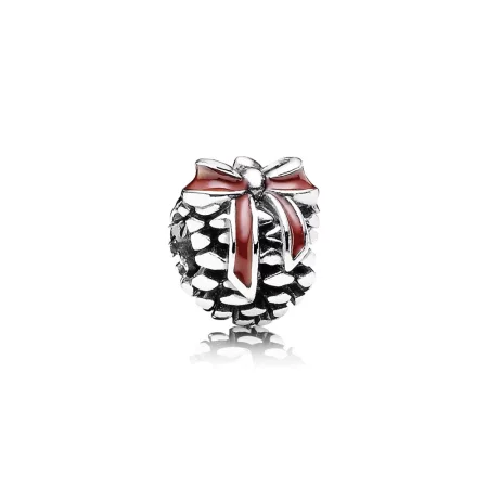 PANDORA Pinecone Charm, Red Enamel - 791237EN39