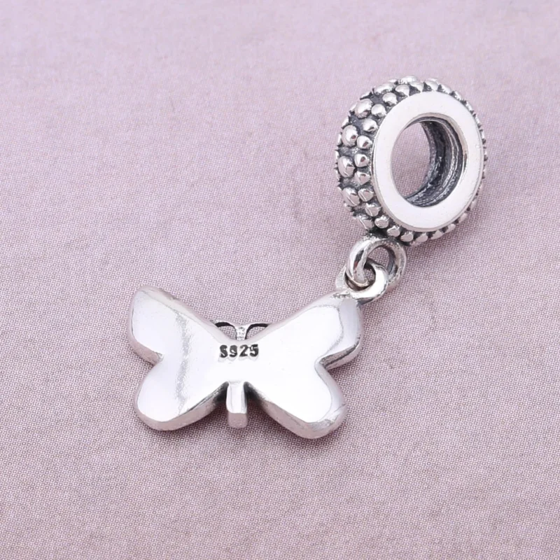 (image for) PANDORA Pink Butterfly Dangle - PJ00113-1 - View 3