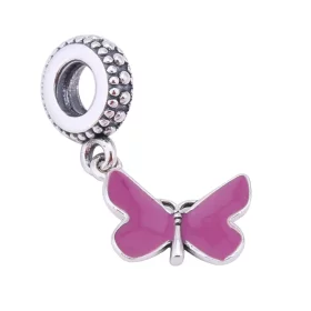 PANDORA Pink Butterfly Dangle - PJ00113-1 PANDORA Pink Butterfly Dangle - PJ00113-1