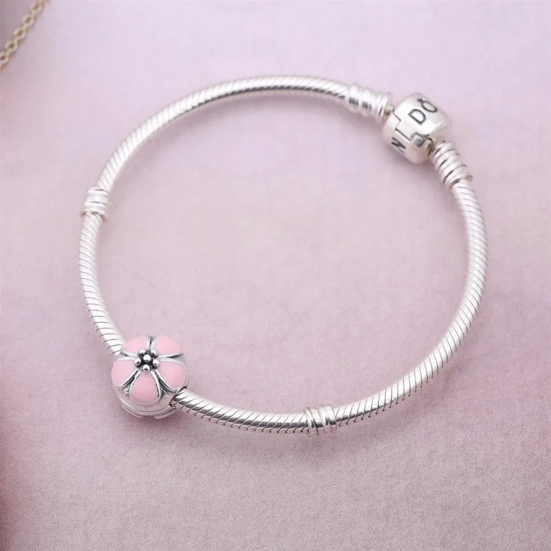 (image for) PANDORA Pink Cherry Blossom Clip - 791041EN40 - View 2