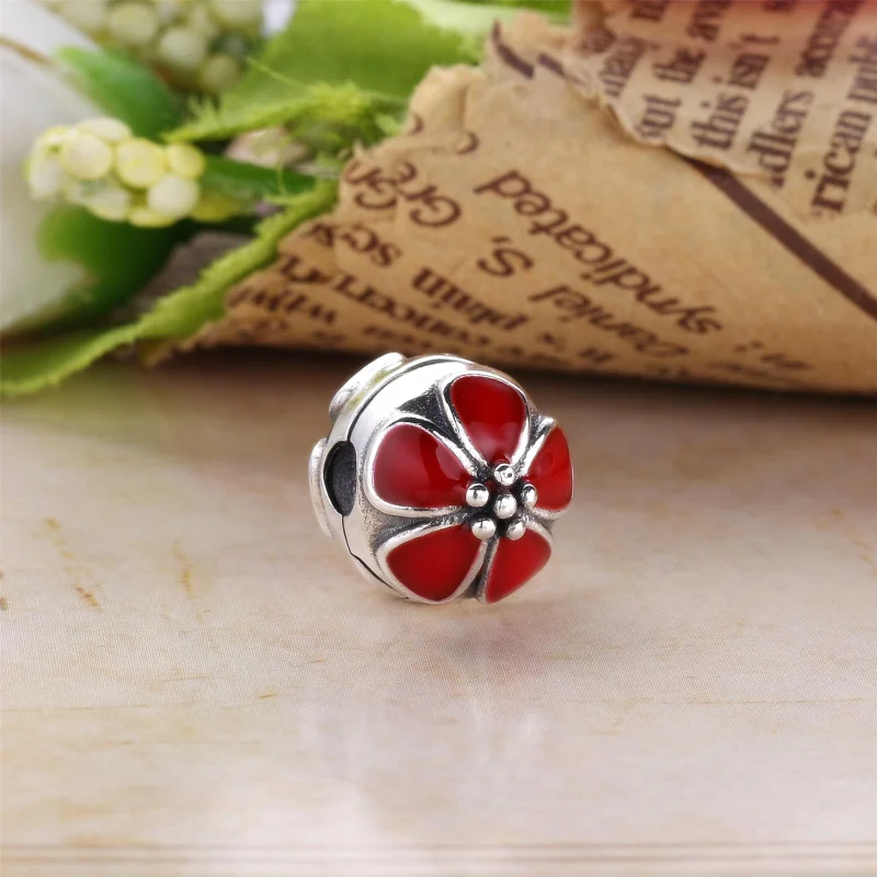 (image for) PANDORA Pink Cherry Blossom Clip - 791041EN40 - View 6