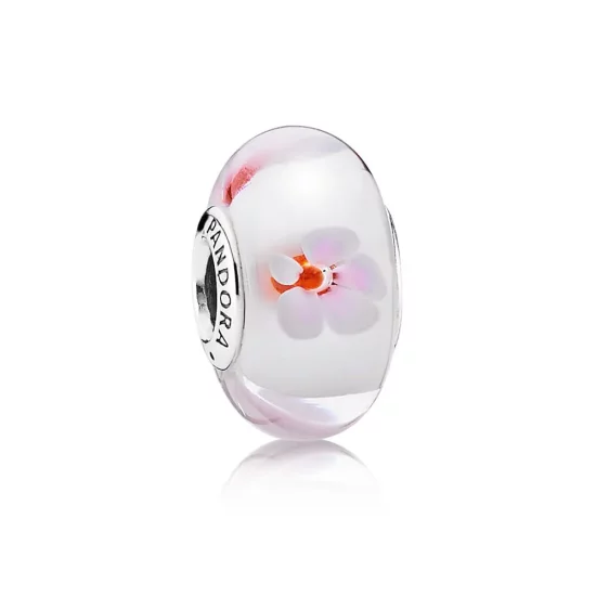 PANDORA Pink Cherry Blossom Murano Bead - 790947