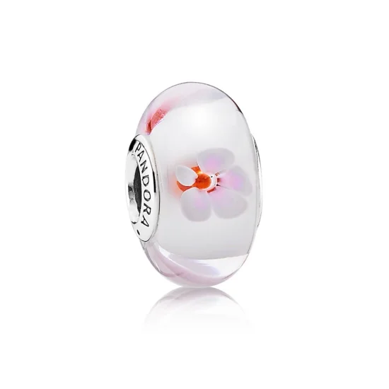 (image for) PANDORA Pink Cherry Blossom Murano Bead Charm - 790947