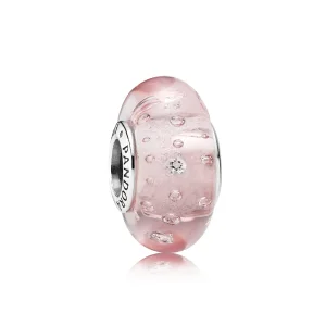 (image for) PANDORA Pink Effervescence, Clear Cz Bead Charm - 791615CZ