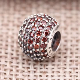 PANDORA Pink Pavé Ball Charm - 791051CZS PANDORA Pink Pavé Ball Charm - 791051CZS