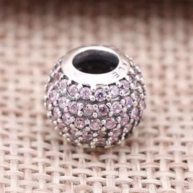 PANDORA Pink Pavé Ball Charm - 791051PCZ PANDORA Pink Pavé Ball Charm - 791051PCZ