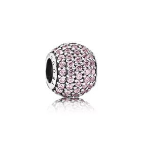 PANDORA Pink Pavé Ball Charm - 791051PCZ PANDORA Pink Pavé Ball Charm - 791051PCZ