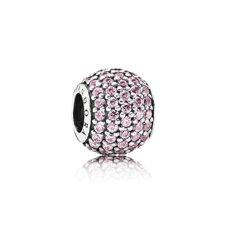 (image for) PANDORA Pink Pavé Ball Charm - 791051PCZ - Product Image