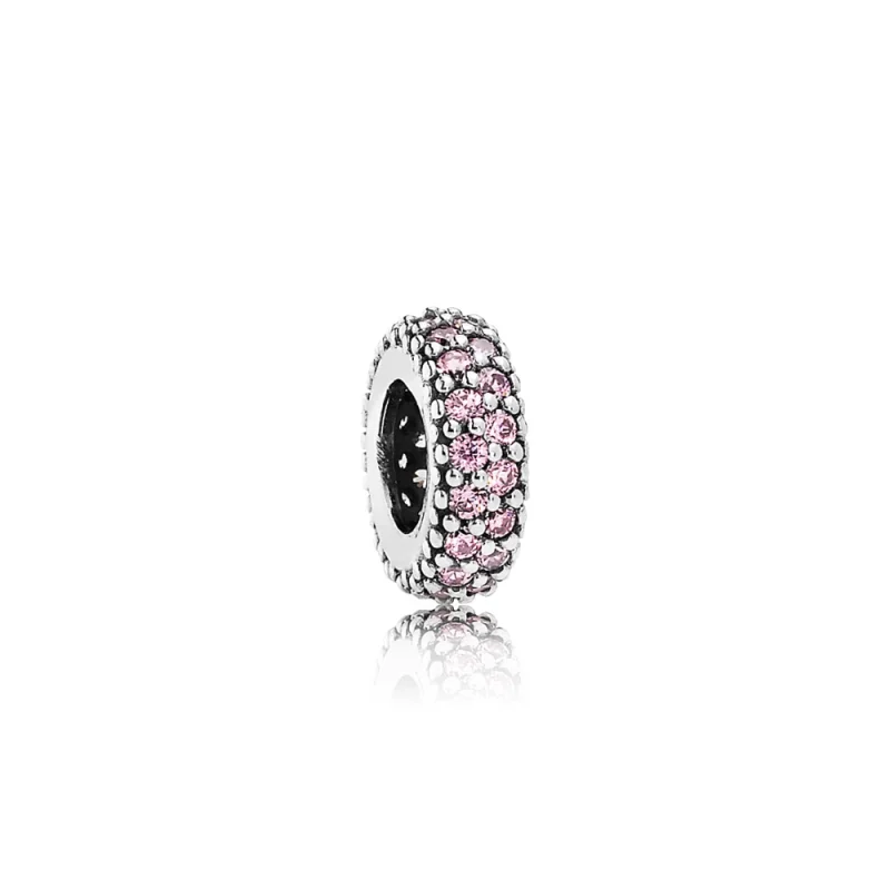 (image for) PANDORA Pink Pavé Inspiration Spacer Charm - 791359PCZ - Product Image