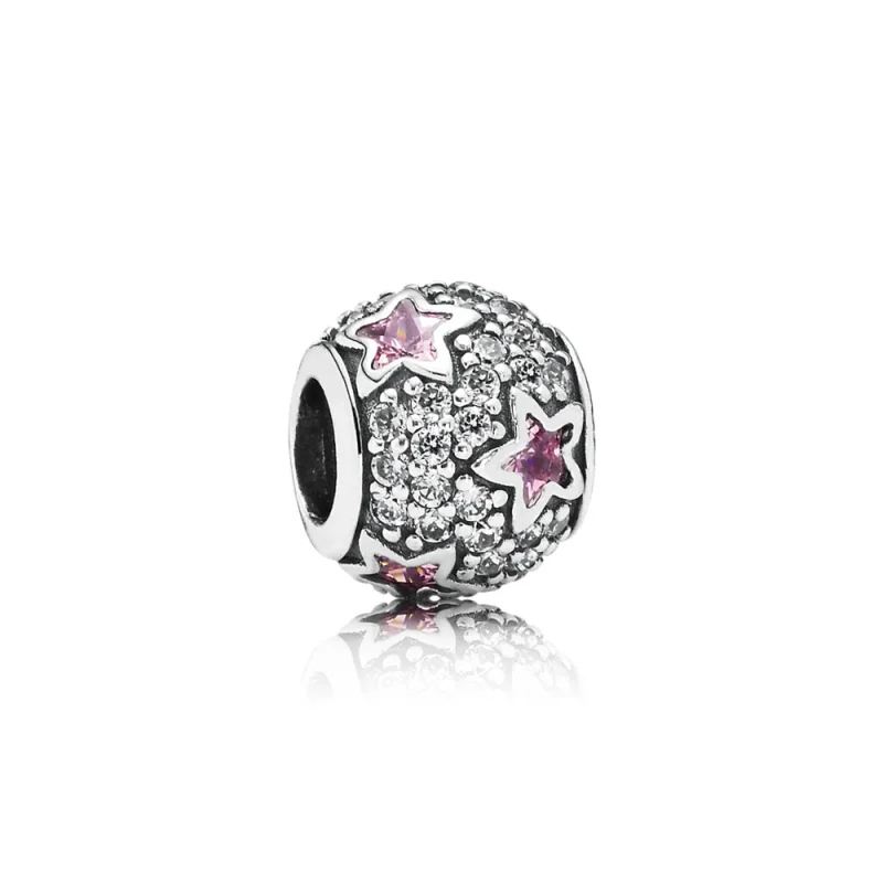 (image for) PANDORA Pink Pavé Stars Charm - 791382PCZ - Product Image