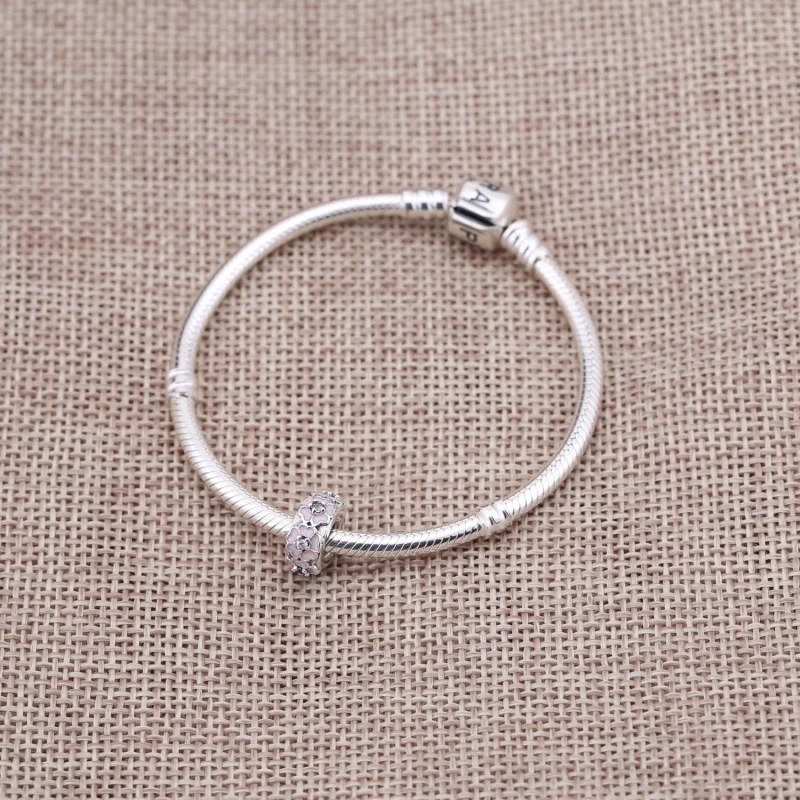 (image for) PANDORA Pink Primrose Clip - 791823EN68 - View 4