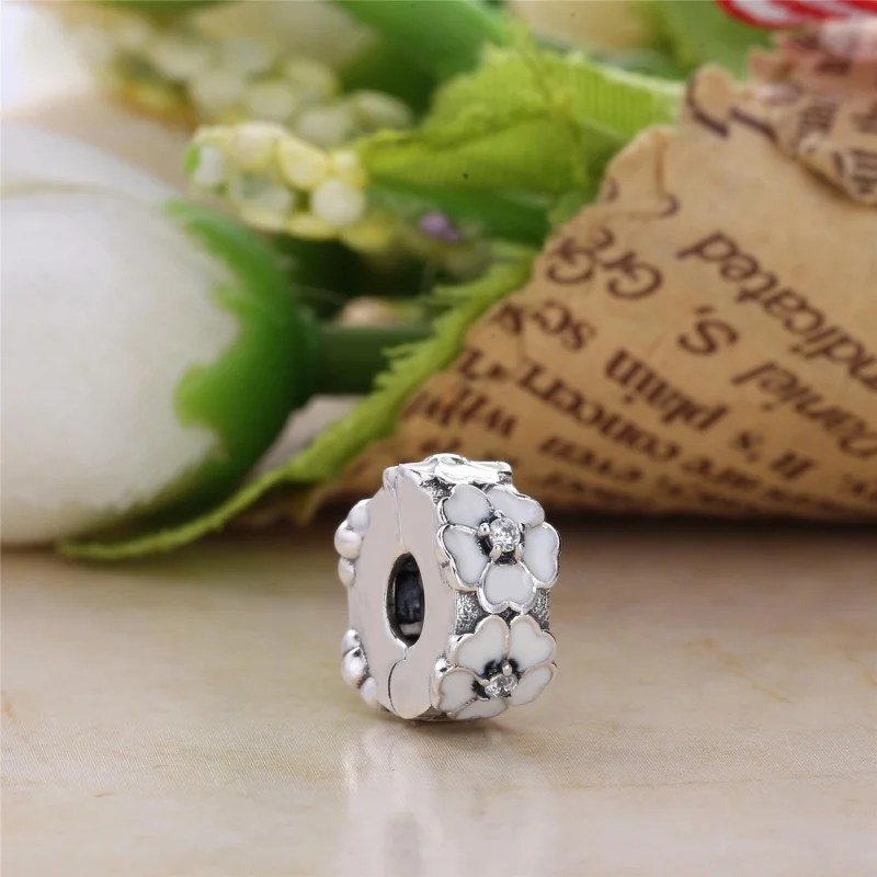 (image for) PANDORA Pink Primrose Clip - 791823EN68 - View 6