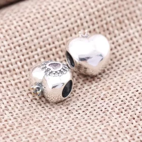 PANDORA Pink Princess Heart Charm - 791375PCZ PANDORA Pink Princess Heart Charm - 791375PCZ