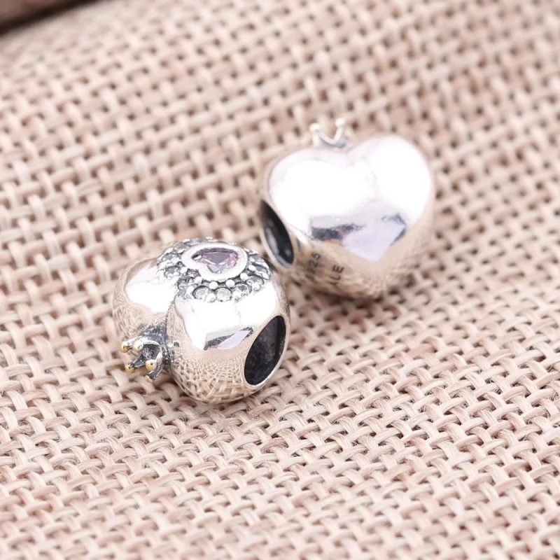 (image for) PANDORA Pink Princess Heart Charm - 791375PCZ - View 2