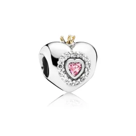 PANDORA Pink Princess Heart Charm - 791375PCZ PANDORA Pink Princess Heart Charm - 791375PCZ