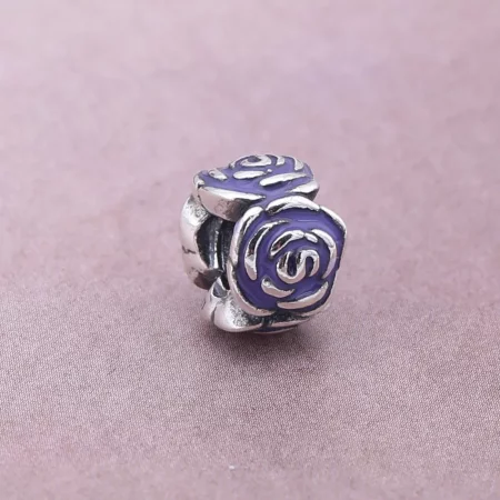 PANDORA Pink Rose Charm Clip - 791291EN40
