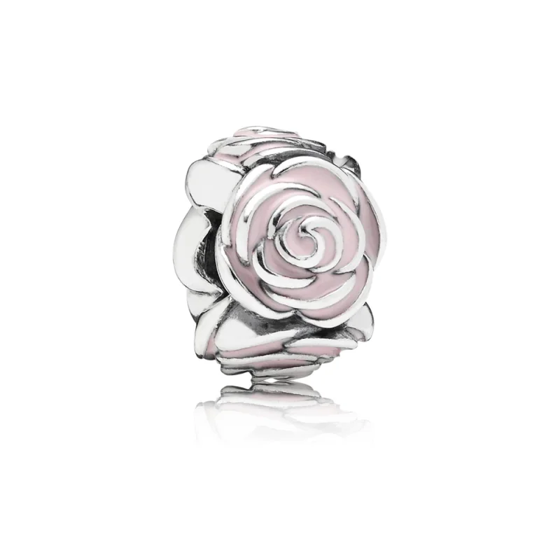 (image for) PANDORA Pink Rose Charm Clip - 791291EN40 - Product Image