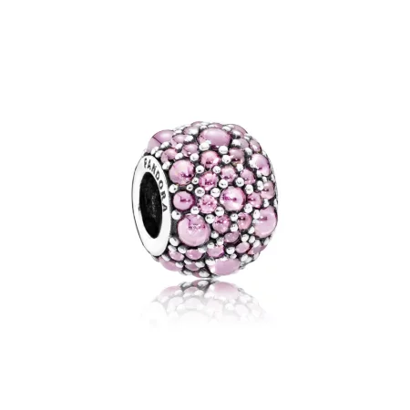 PANDORA Pink Shimmering Droplets Charm - 791755PCZ