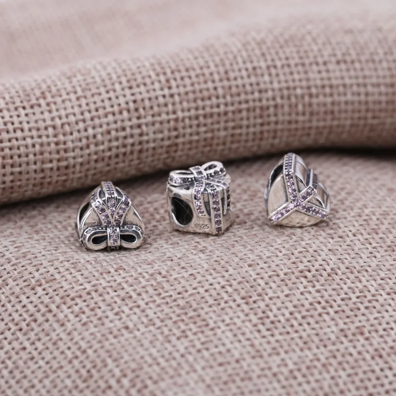 (image for) PANDORA Pink With Love Chocolate Box Charm - 791423PCZ - View 2