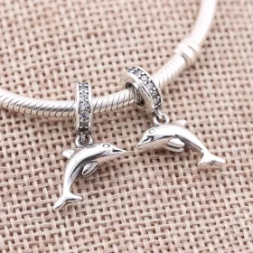 PANDORA Playful Dolphin Pendant Charm - 791541CZ PANDORA Playful Dolphin Pendant Charm - 791541CZ