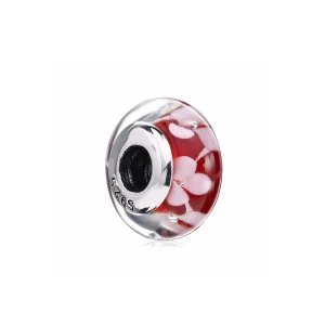 (image for) PANDORA Plum blossom Glass Murano Charm - PL00065-1