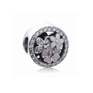 (image for) PANDORA Poetic Blooms, Mixed Enamels & Clear Cz Charm - PX00275-1