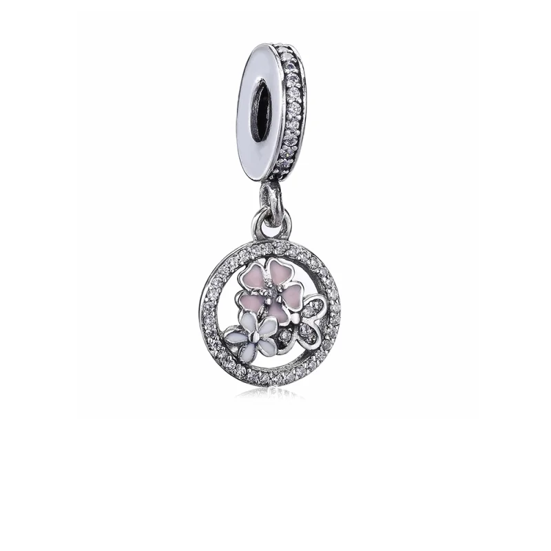 (image for) PANDORA Poetic Blooms, Mixed Enamels & Clear Cz Dangle - PJ00295-1 - Product Image