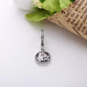 PANDORA Poetic Blooms, Mixed Enamels & Clear Cz Dangle - PJ00295-1 PANDORA Poetic Blooms, Mixed Enamels & Clear Cz Dangle - PJ00295-1