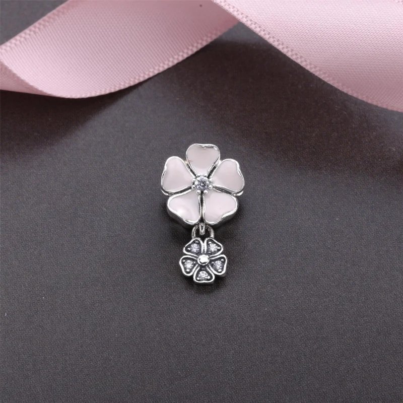 (image for) PANDORA Poetic Blooms Pendant Charm - 791827EN40 - View 2