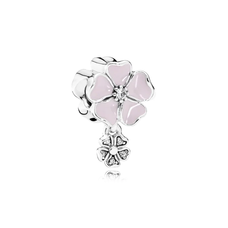 (image for) PANDORA Poetic Blooms Pendant Charm - 791827EN40 - Product Image