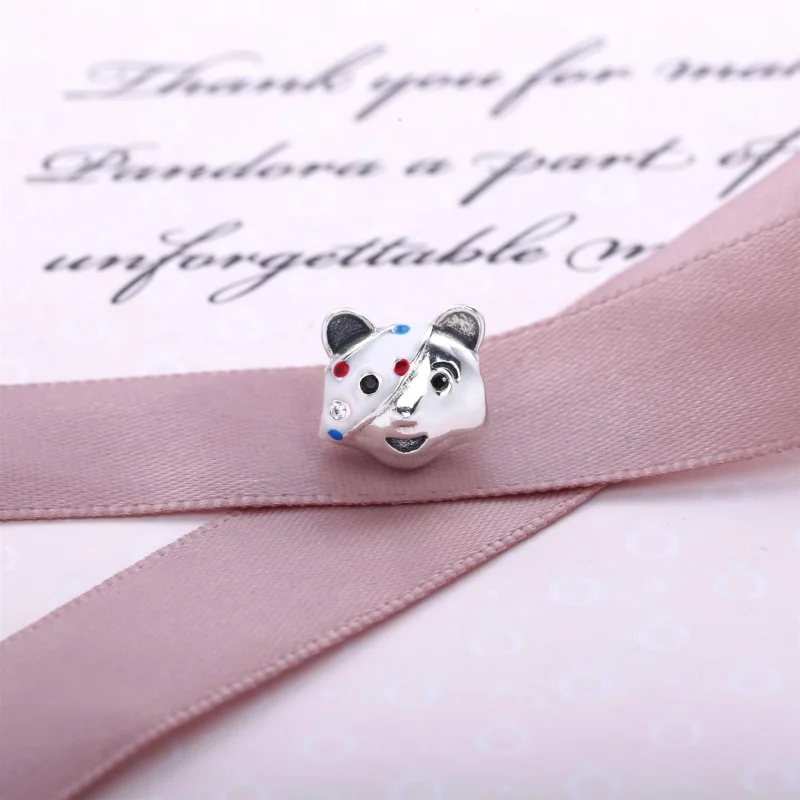 (image for) PANDORA Pudsey Bear Silver Charm - 791789CZN - View 2
