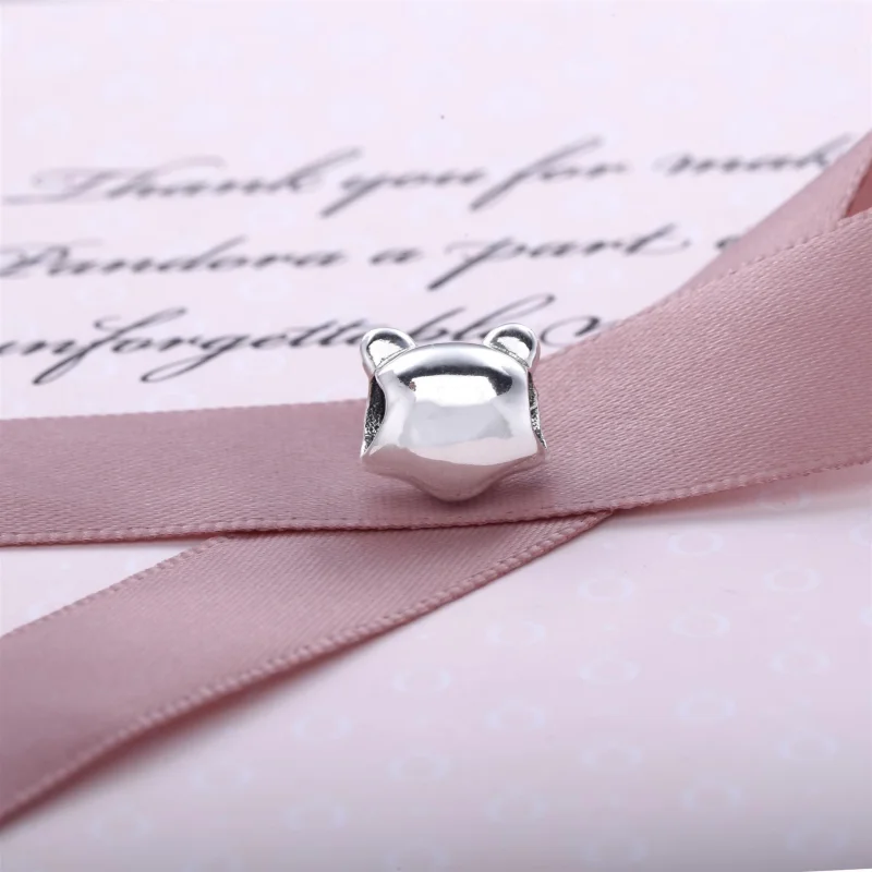 (image for) PANDORA Pudsey Bear Silver Charm - 791789CZN - View 3