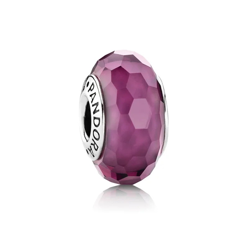 (image for) PANDORA Purple Faceted Murano Bead Charm - 791071 - Product Image