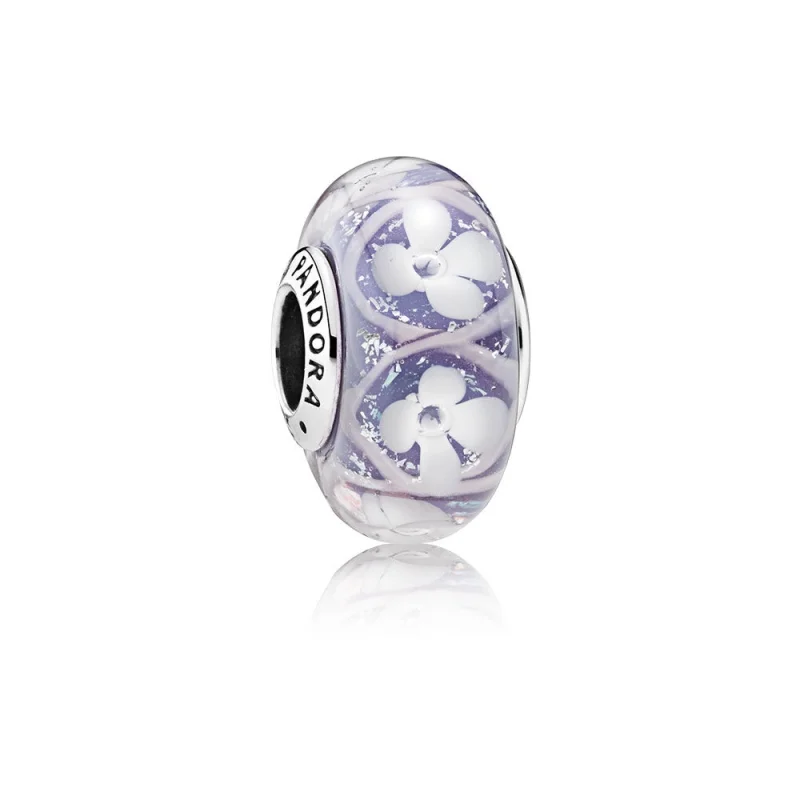 (image for) PANDORA Purple Field of Flowers Bead Charm - 791667 - Product Image