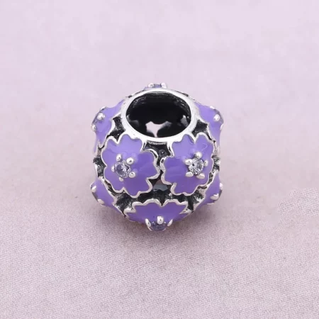 PANDORA Purple Flower Charm - PD0021-1K
